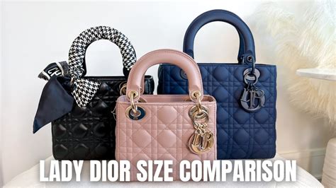 dior size guide men|lady Dior mini vs small.